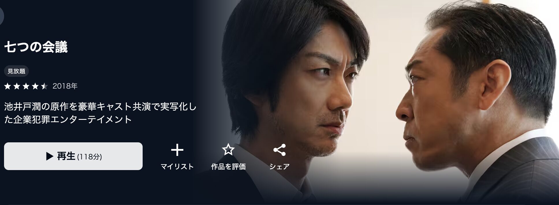 U-NEXTの七つの会議配信画像