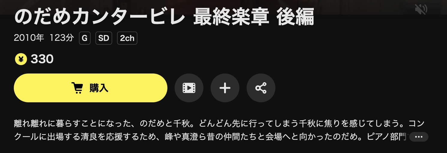 DMM TVののだめカンタービレ 最終楽章 後編配信画像