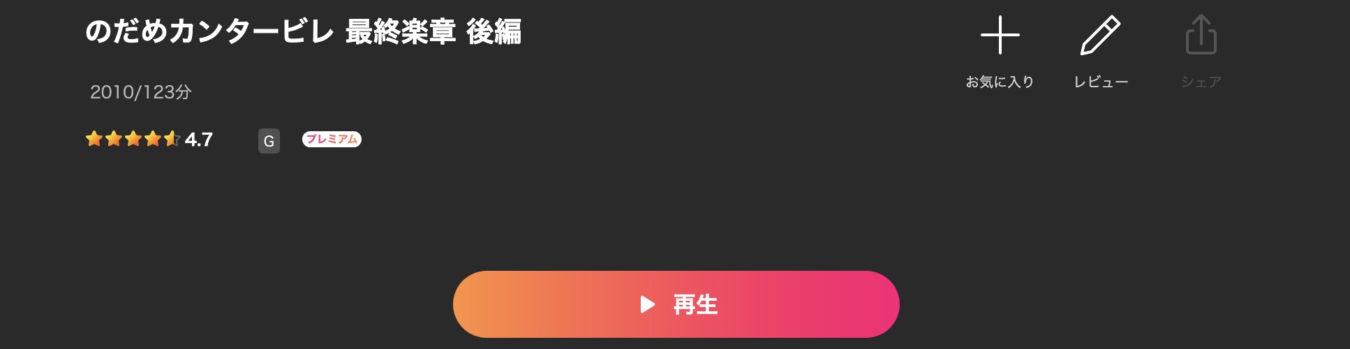 Leminoののだめカンタービレ 最終楽章 後編配信画像
