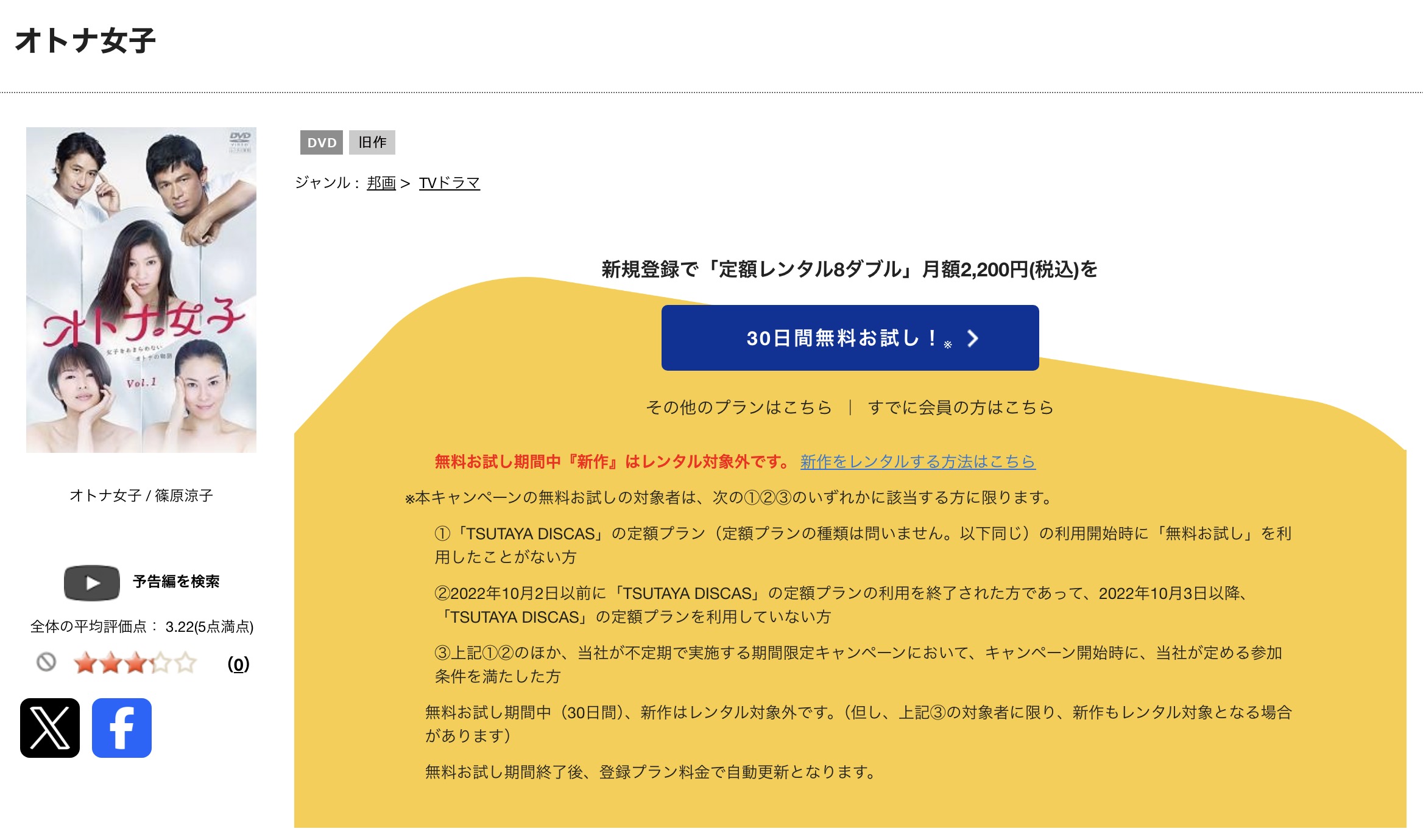 TSUTAYA DISCASのオトナ女子