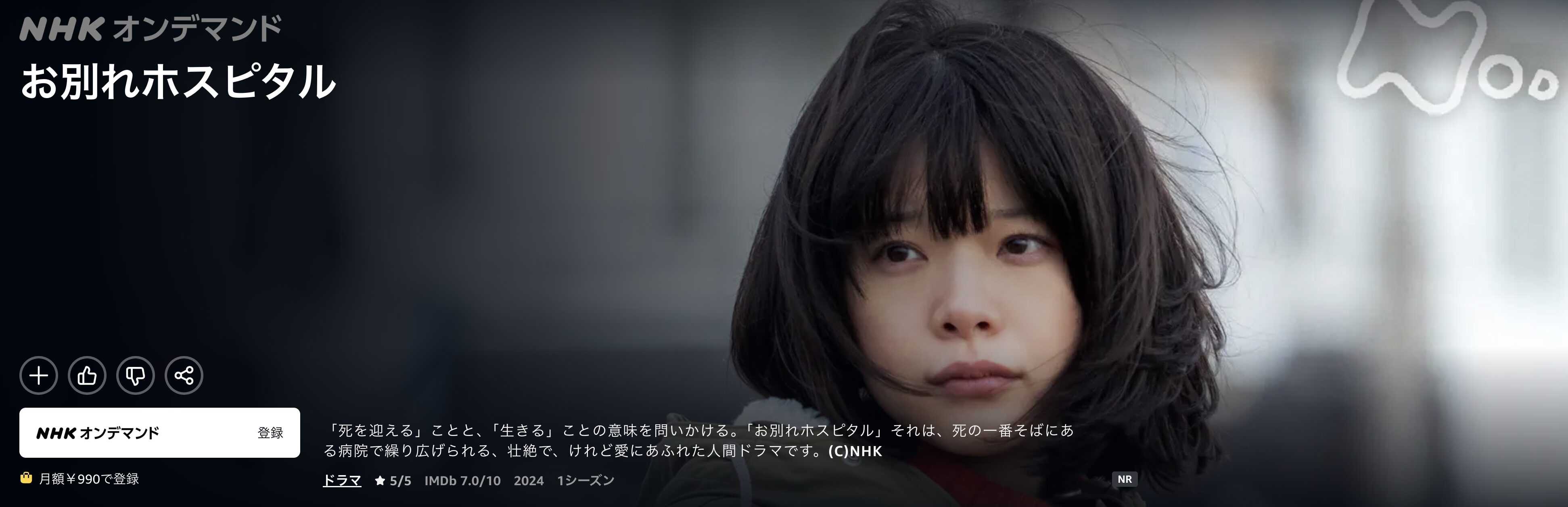 Amazonプライムのお別れホスピタル2配信画像