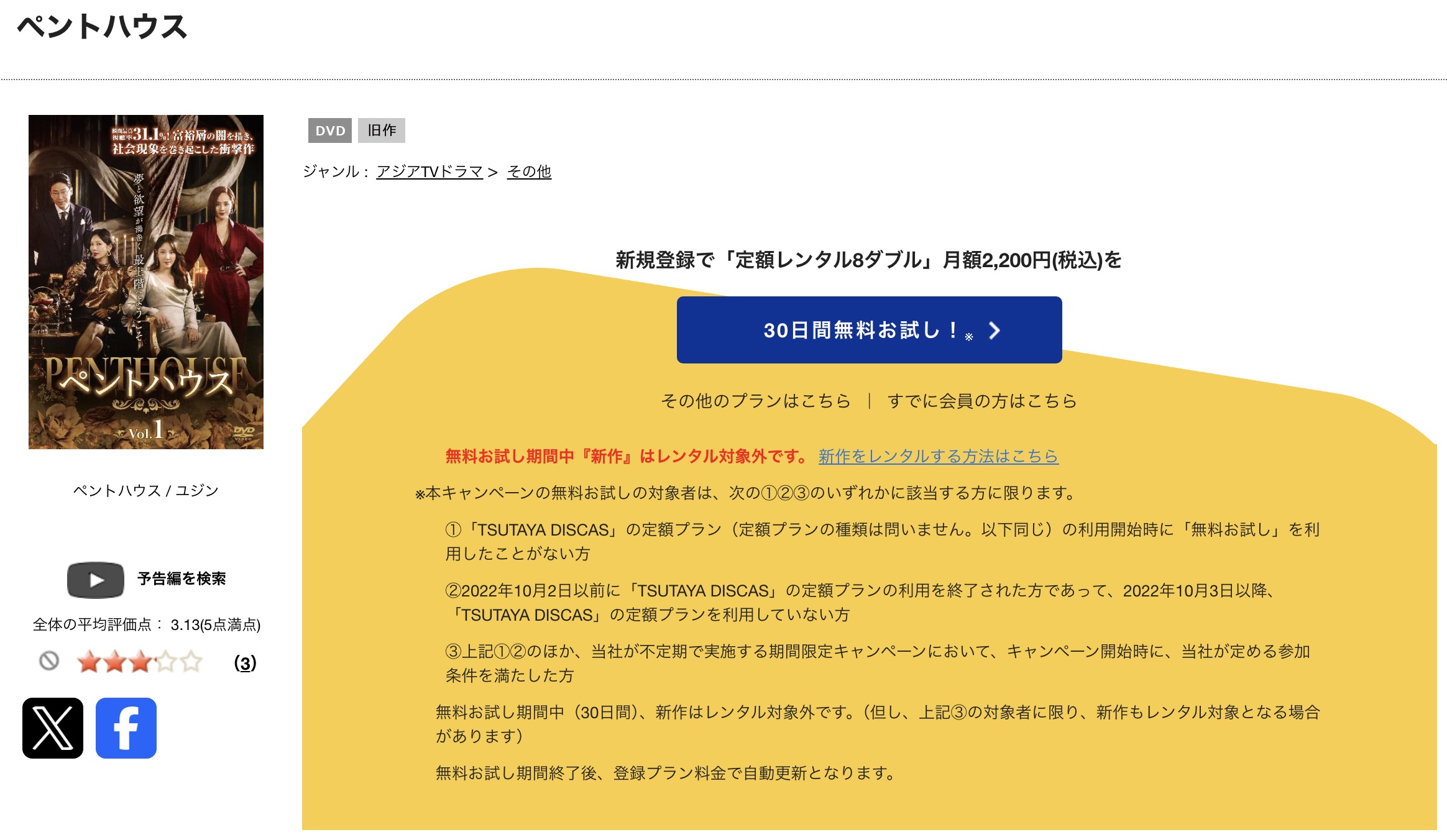 TSUTAYA DISCASのペントハウス