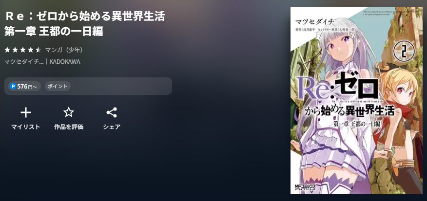 Re:ゼロから始める異世界生活 第一章 王都の一日編