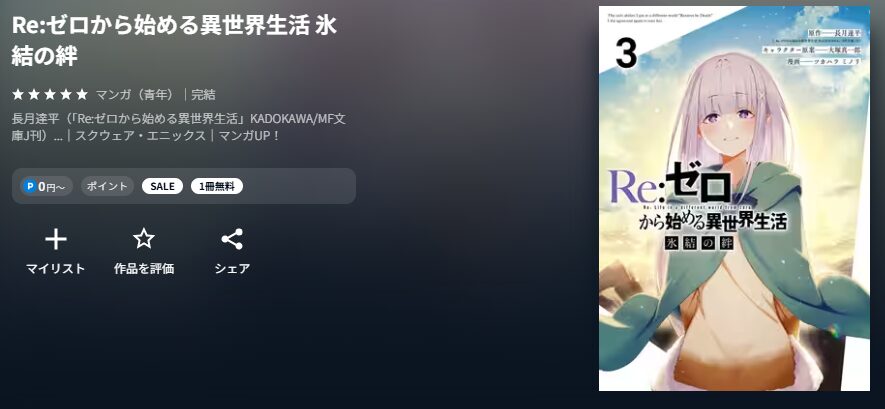 Re:ゼロから始める異世界生活 氷結の絆