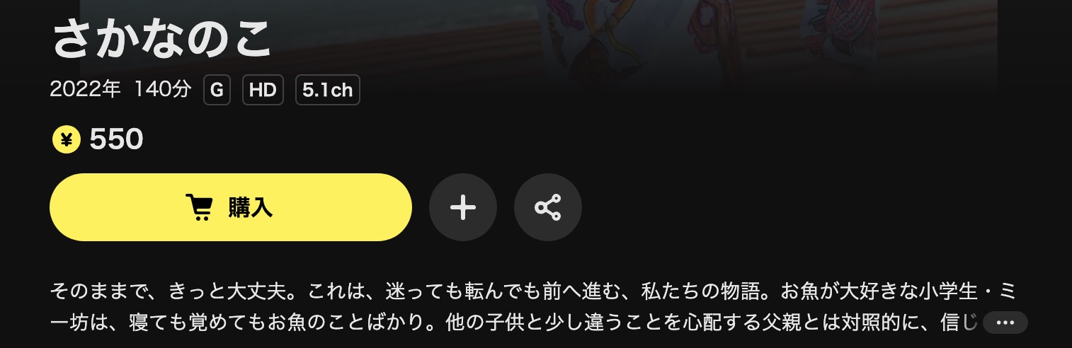 DMM TVのさかなのこ配信画像