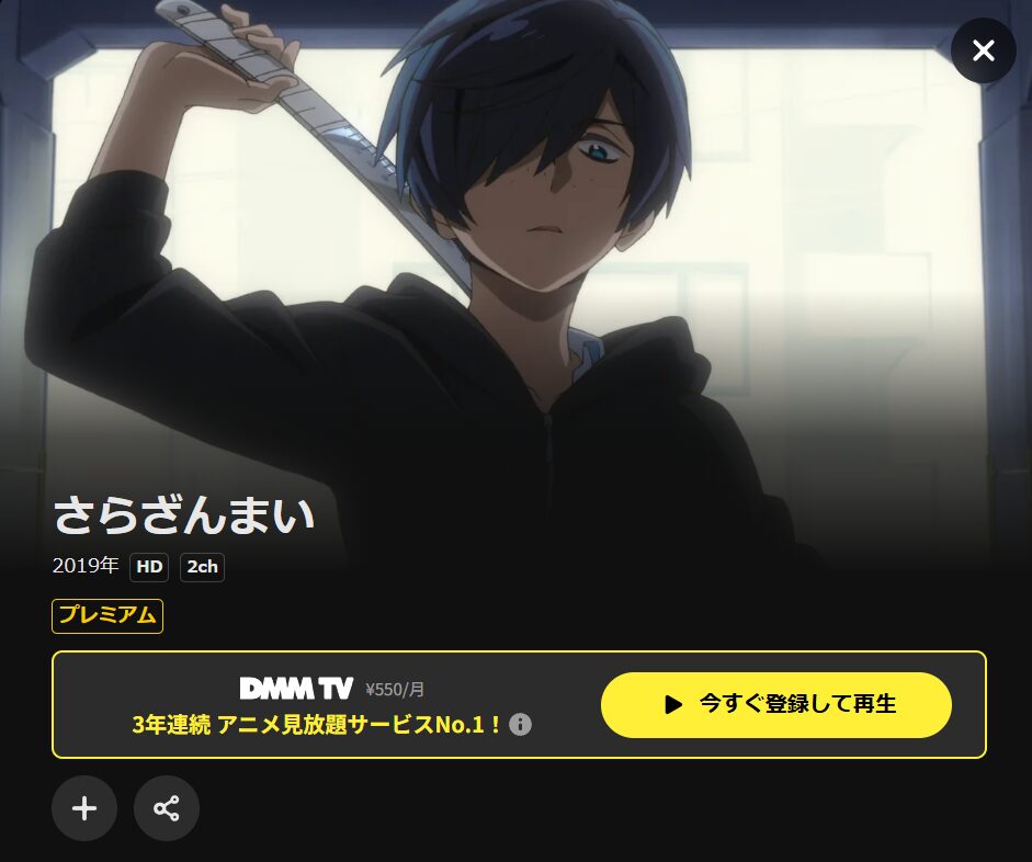 DMM TVのさらざんまい配信画像