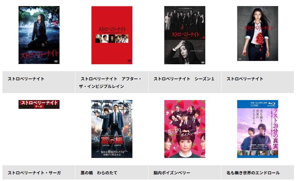 TSUTAYA DISCASのストロベリーナイト