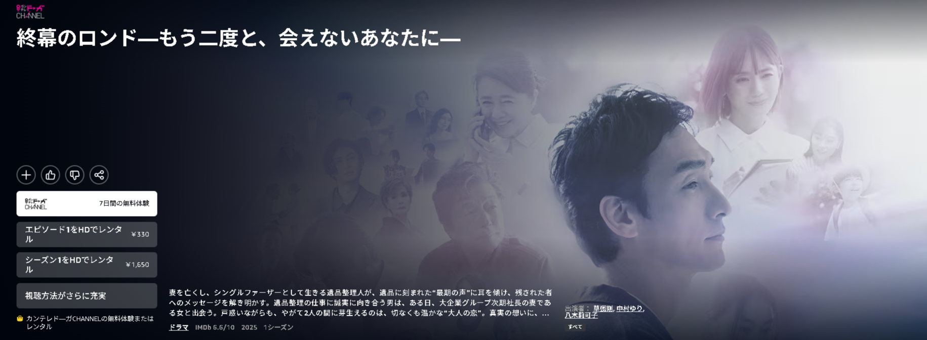 Amazonプライムの終幕のロンド配信画像