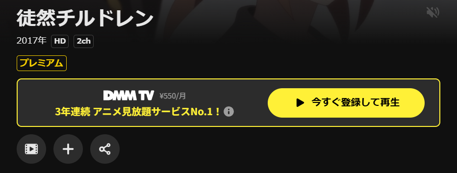 DMM TVの徒然チルドレン配信画像