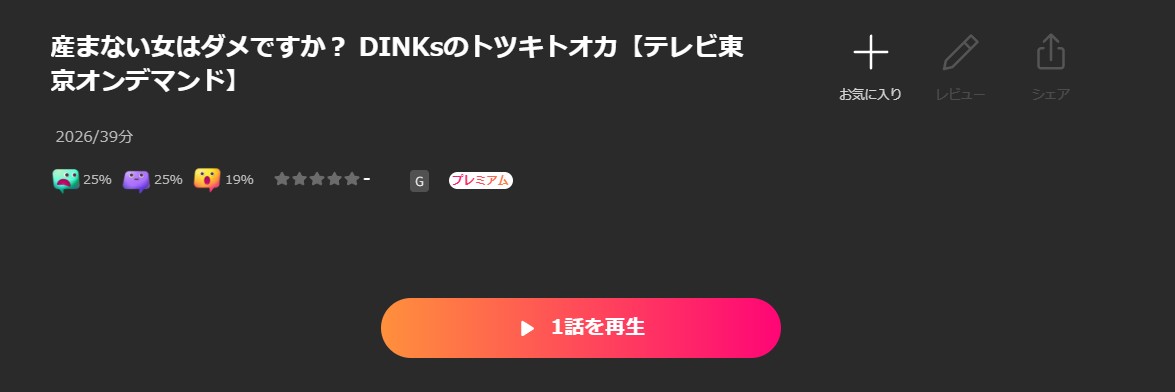 Leminoの産まない女はダメですか？配信画像