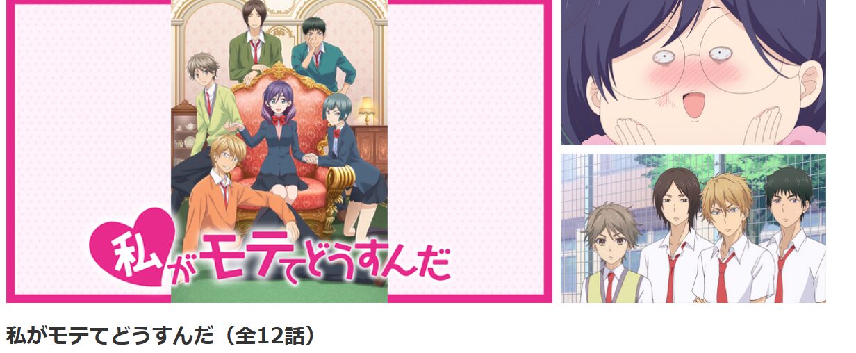 dアニメストアの私がモテてどうすんだ配信画像