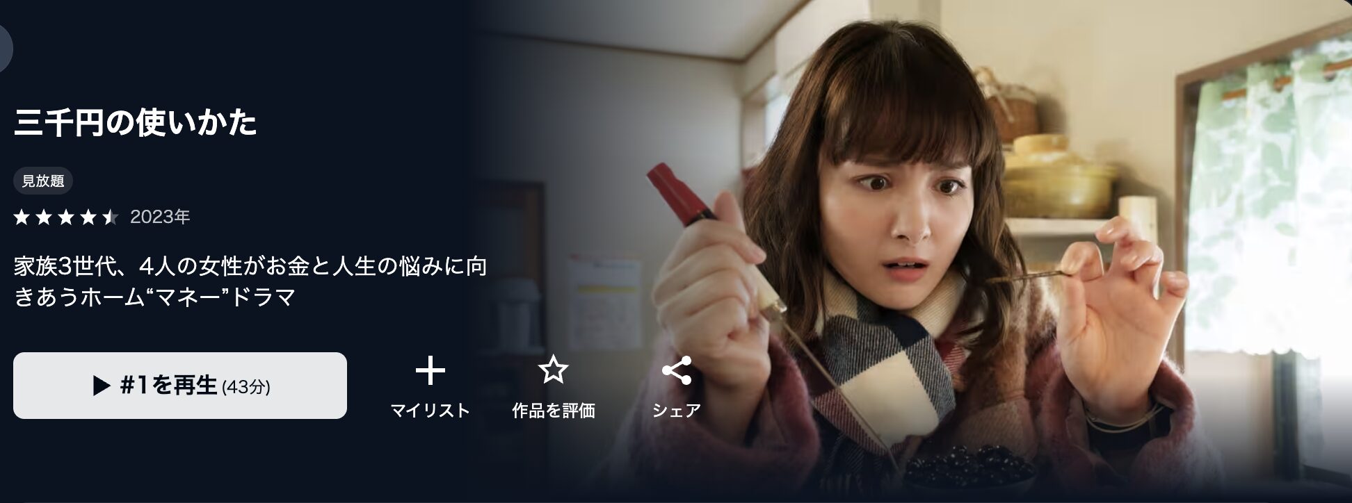 U-NEXTの三千円の使いかた配信画像