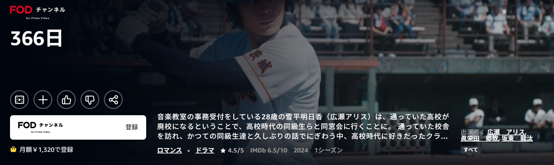 Amazonプライムの366日配信画像