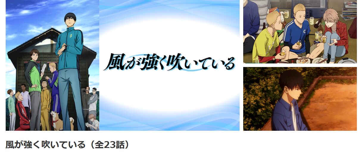 dアニメストアの風が強く吹いている配信画像