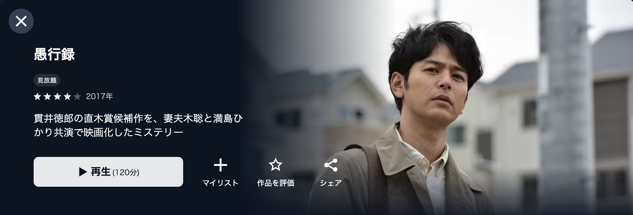 U-NEXTの愚行録配信画像
