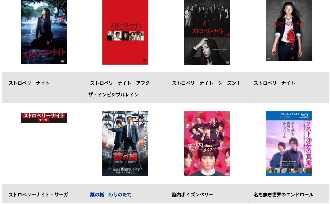 TSUTAYA DISCASのストロベリーナイト