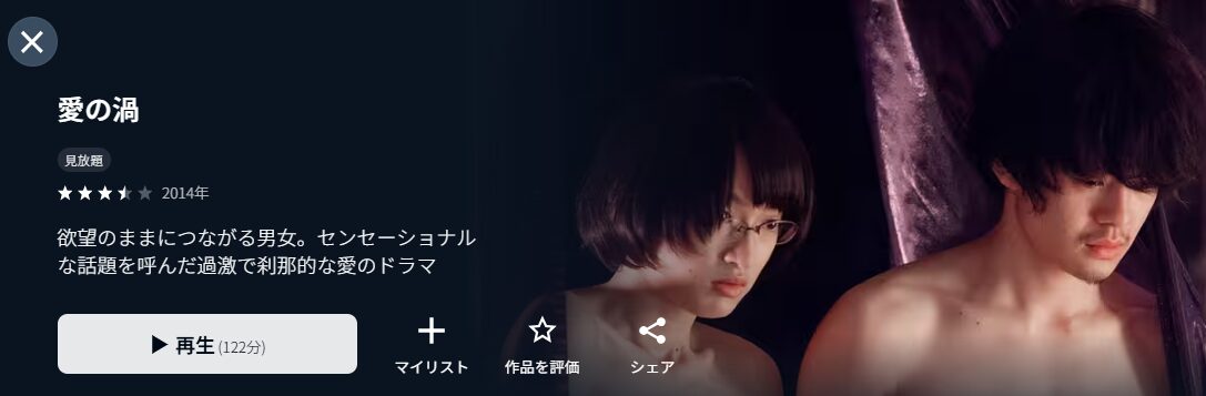 U-NEXTの愛の渦配信画像