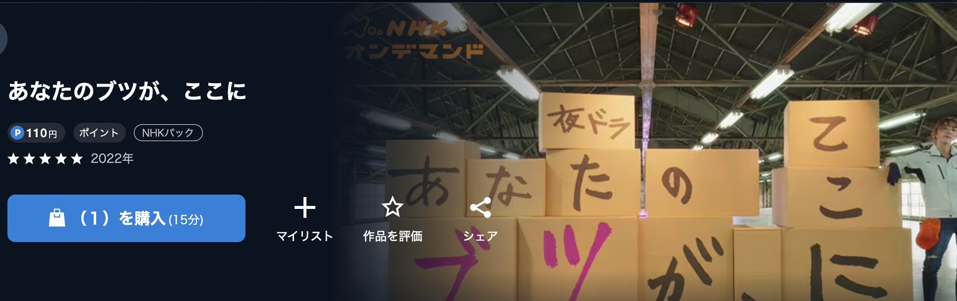 ドラマ｜あなたのブツが、ここにの動画を無料で見れる配信サイトまとめ