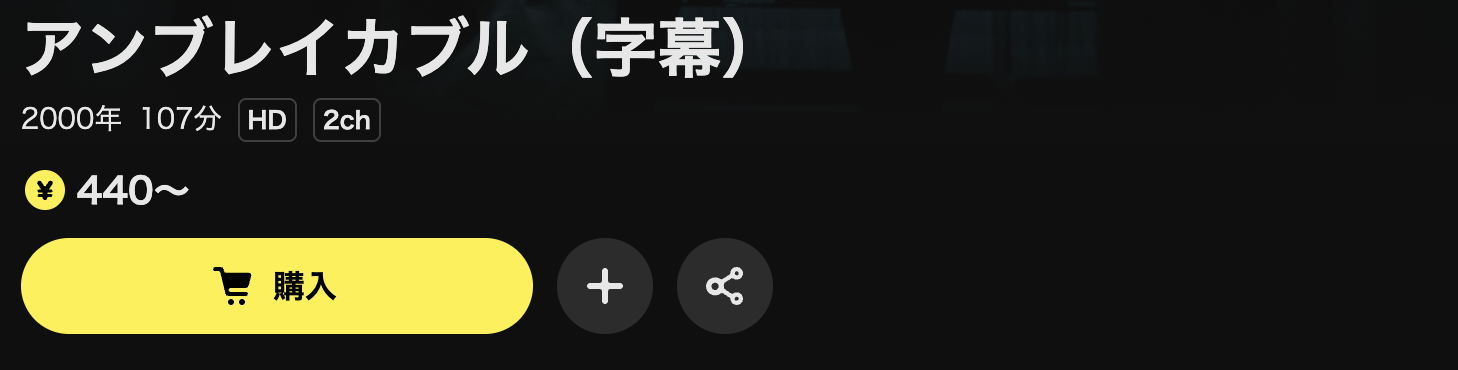 DMM TVのアンブレイカブル配信画像
