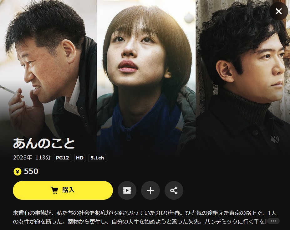 DMM TVのあんのこと配信画像