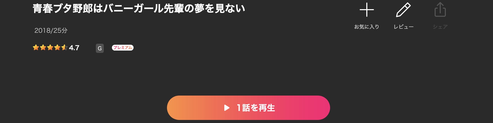 Leminoの青春ブタ野郎はバニーガール先輩の夢を見ない配信画像