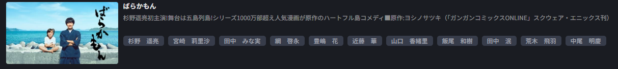 FOD Premiumのばらかもん(実写)配信画像