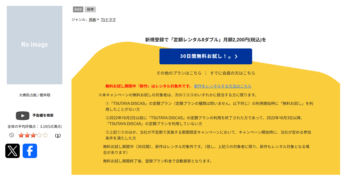 TSUTAYA DISCASの大病院占拠 the night before