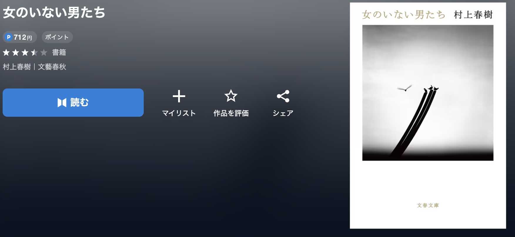 U-NEXTの女のいない男たち 配信画像