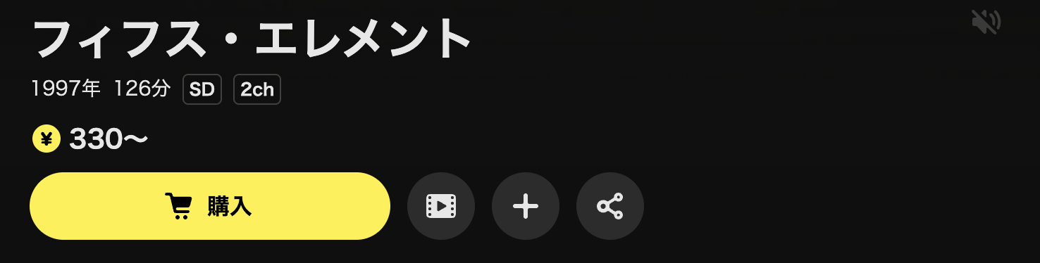 DMM TVのフィフス・エレメント配信画像