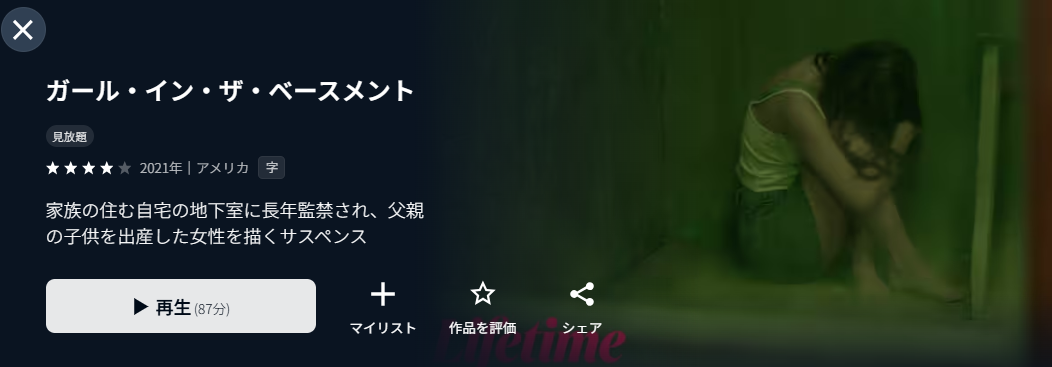 U-NEXTのガール・イン・ザ・ベースメント配信画像