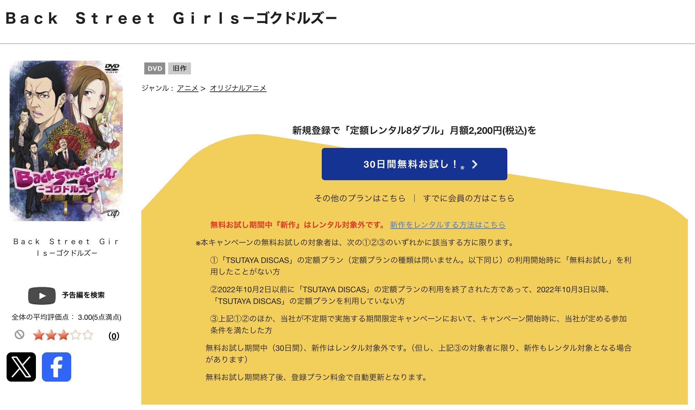 TSUTAYA DISCASのBack Street Girls －ゴクドルズ－