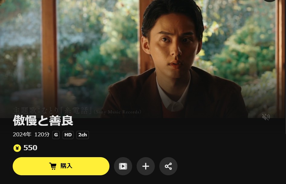 DMM TVの傲慢と善良配信画像