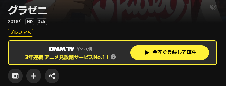DMM TVのグラゼニ配信画像