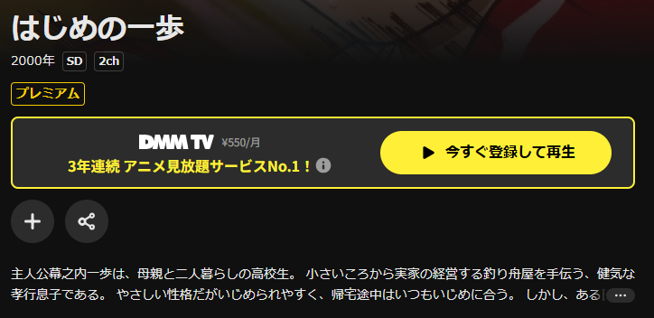 DMM TVのはじめの一歩（1期）配信画像