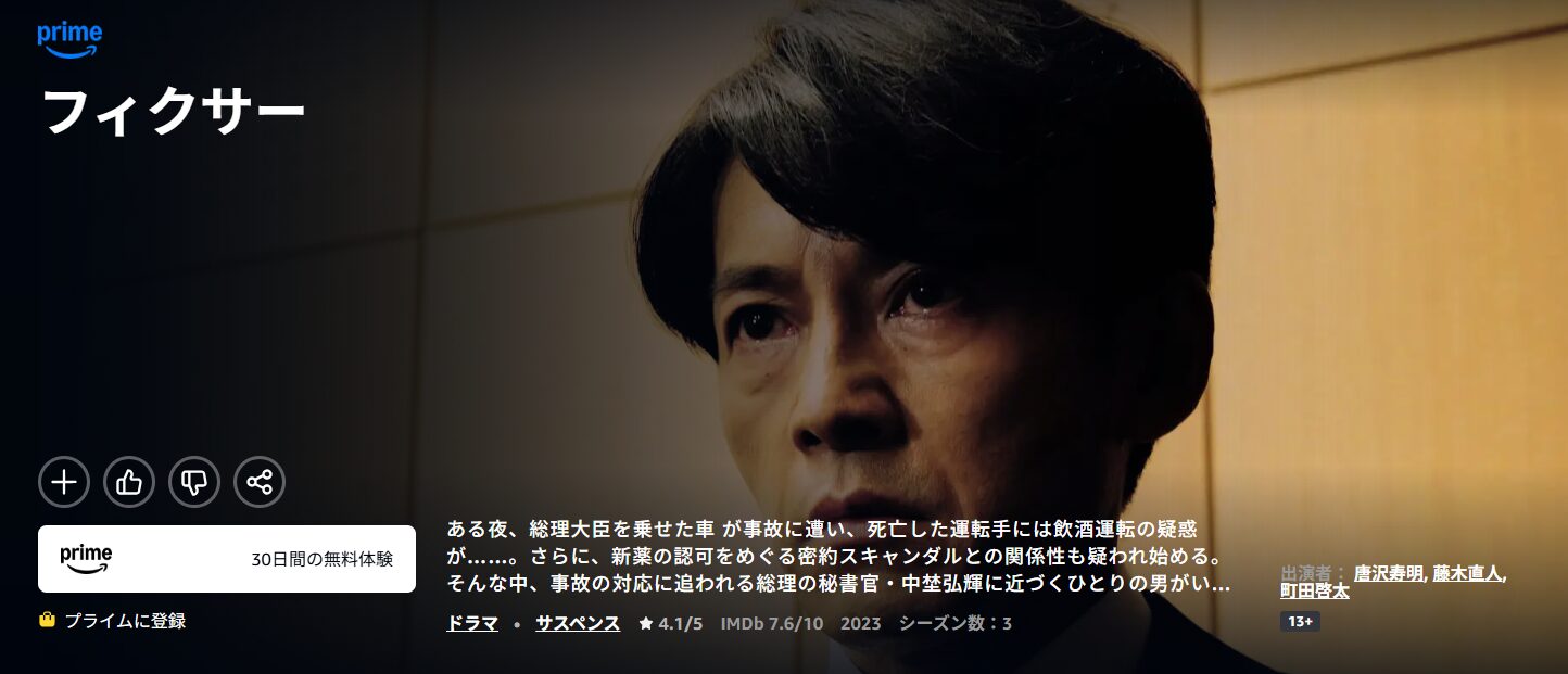 Amazonプライムのフィクサー シーズン1配信画像