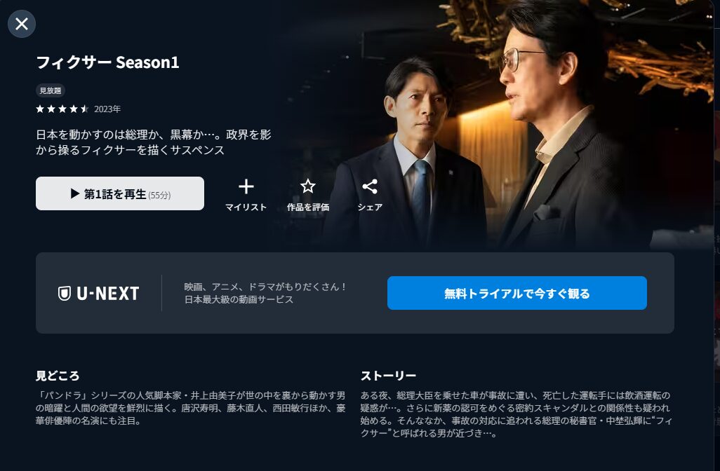 U-NEXTのフィクサー シーズン1配信画像