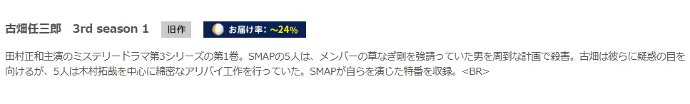古畑任三郎 SP 古畑任三郎 vs SMAP