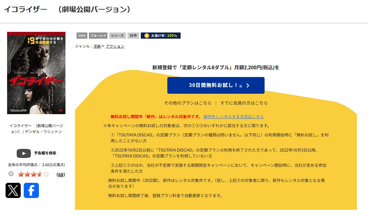 TSUTAYA DISCASのイコライザー
