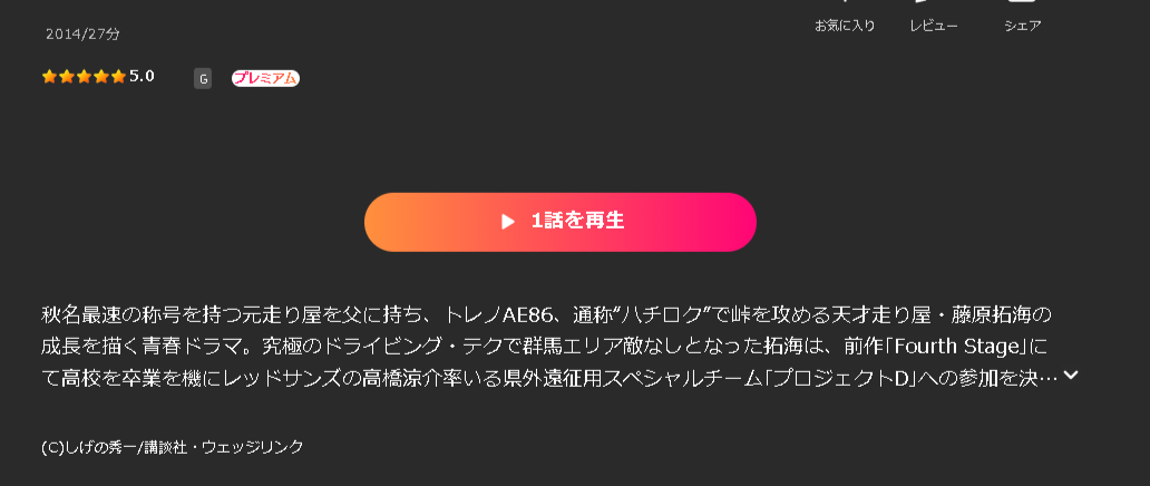 Leminoの頭文字（イニシャル）D Final Stage配信画像