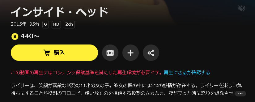 DMM TVのインサイド・ヘッド配信画像