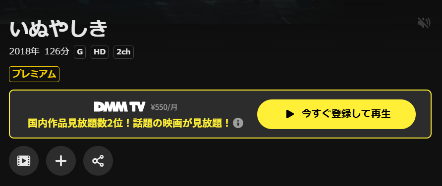 DMM TVのいぬやしき配信画像