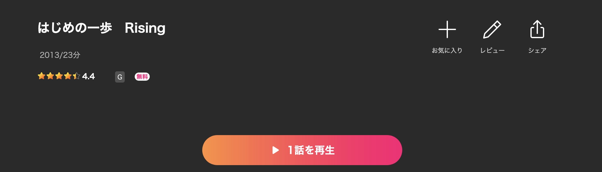 Leminoのはじめの一歩 Rising（3期）配信画像