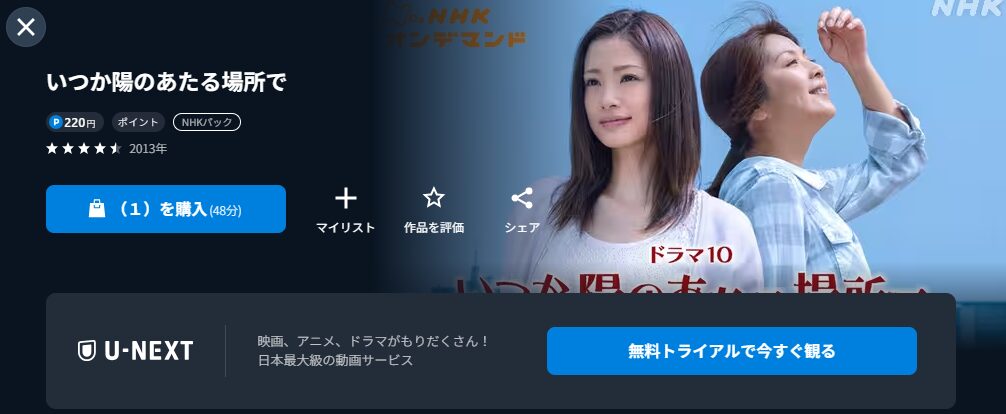 ドラマ｜いつか陽のあたる場所での動画を無料で見れる配信サイトまとめ