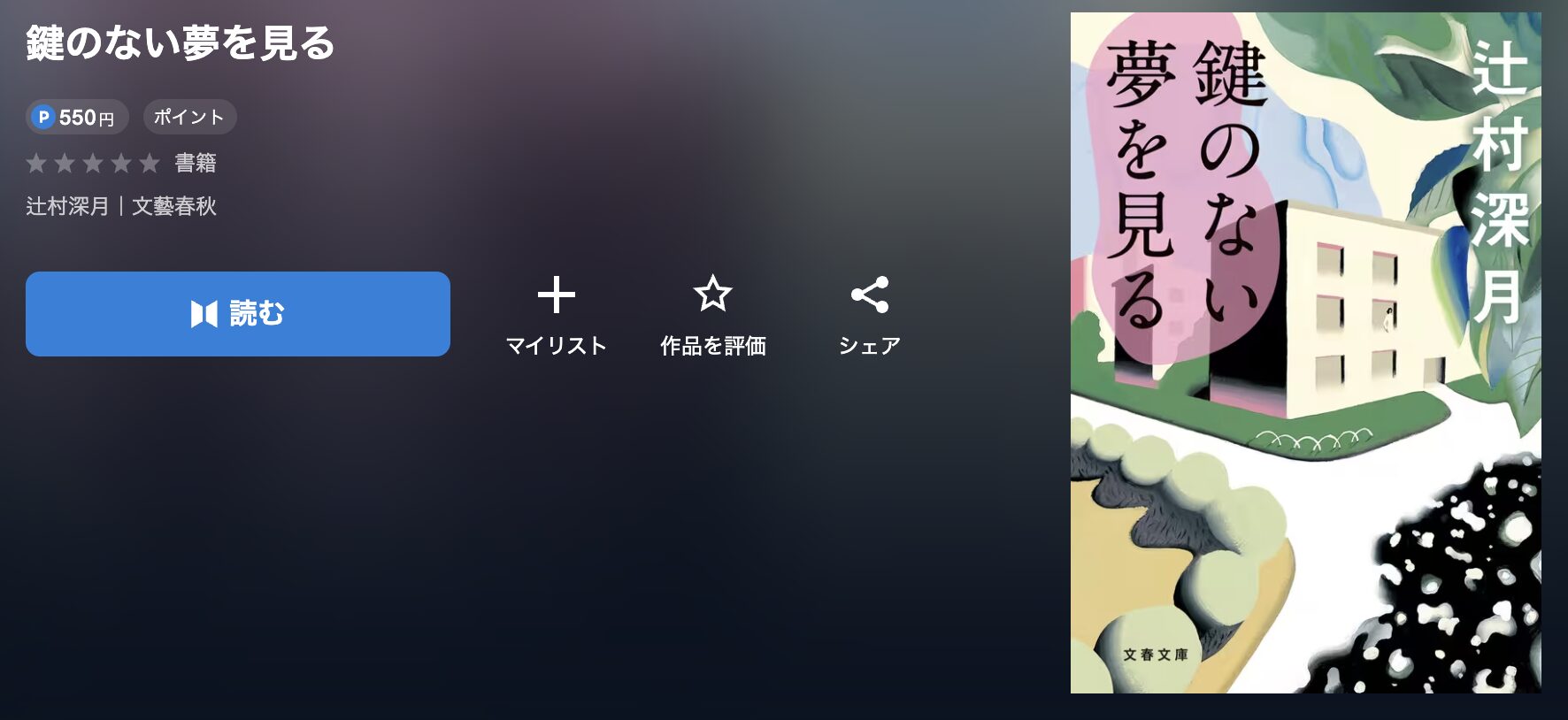 U-NEXTの鍵のない夢を見る 配信画像