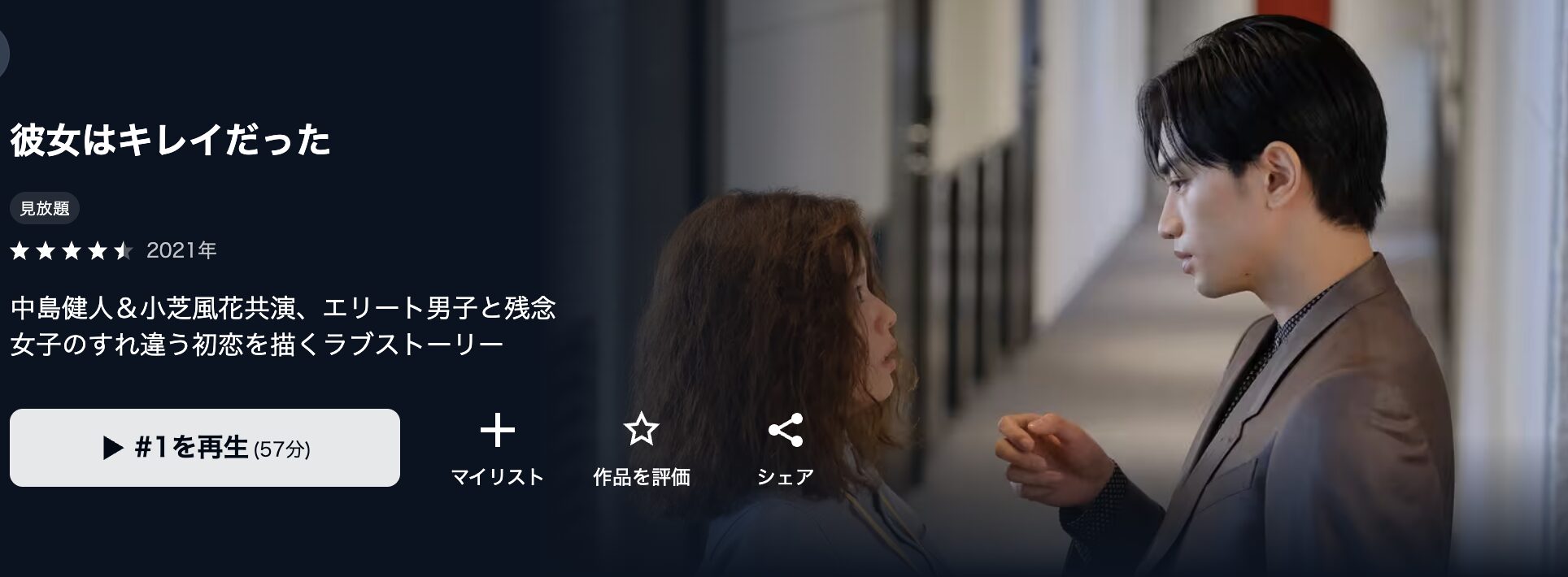 U-NEXTの彼女はキレイだった配信画像