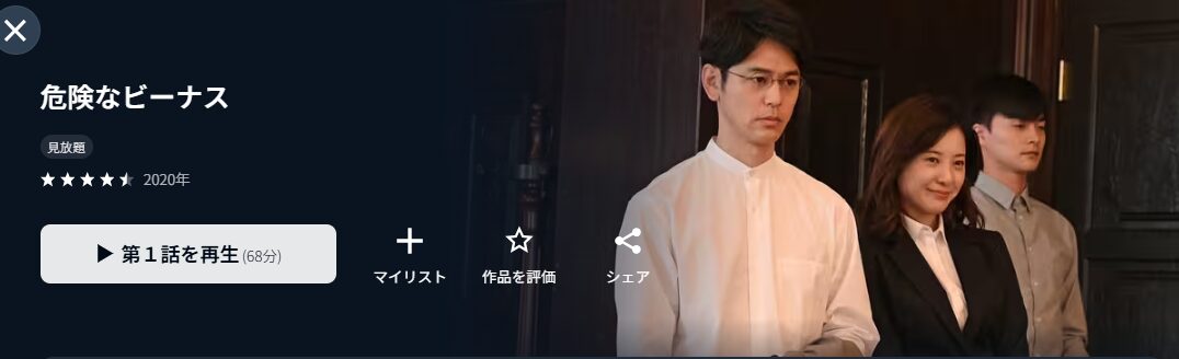 U-NEXTの危険なビーナス配信画像