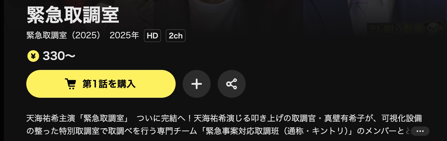 DMM TVの緊急取調室 シーズン5(2025)配信画像