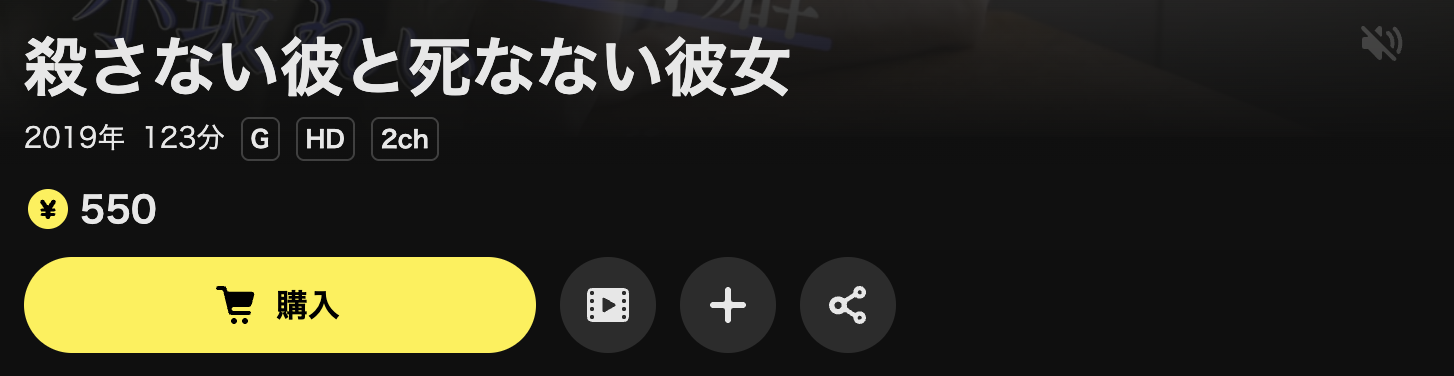 DMM TVの殺さない彼と死なない彼女配信画像