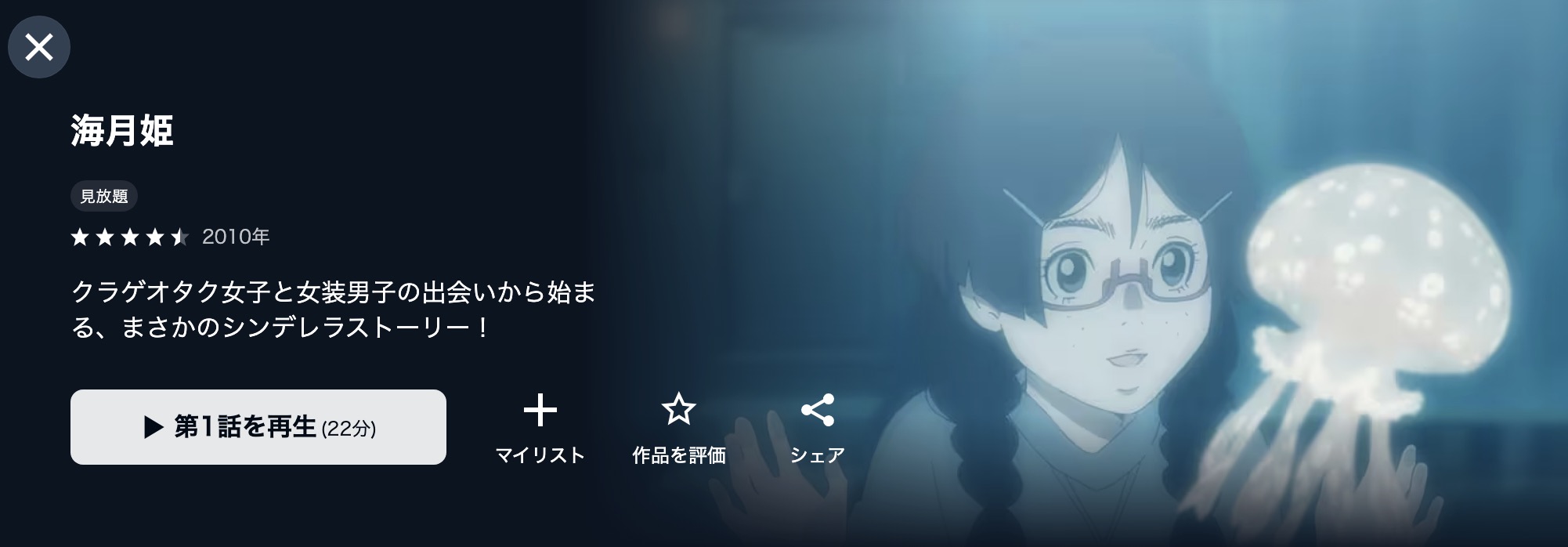 U-NEXTの海月姫配信画像