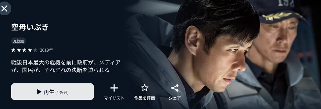 U-NEXTの空母いぶき配信画像